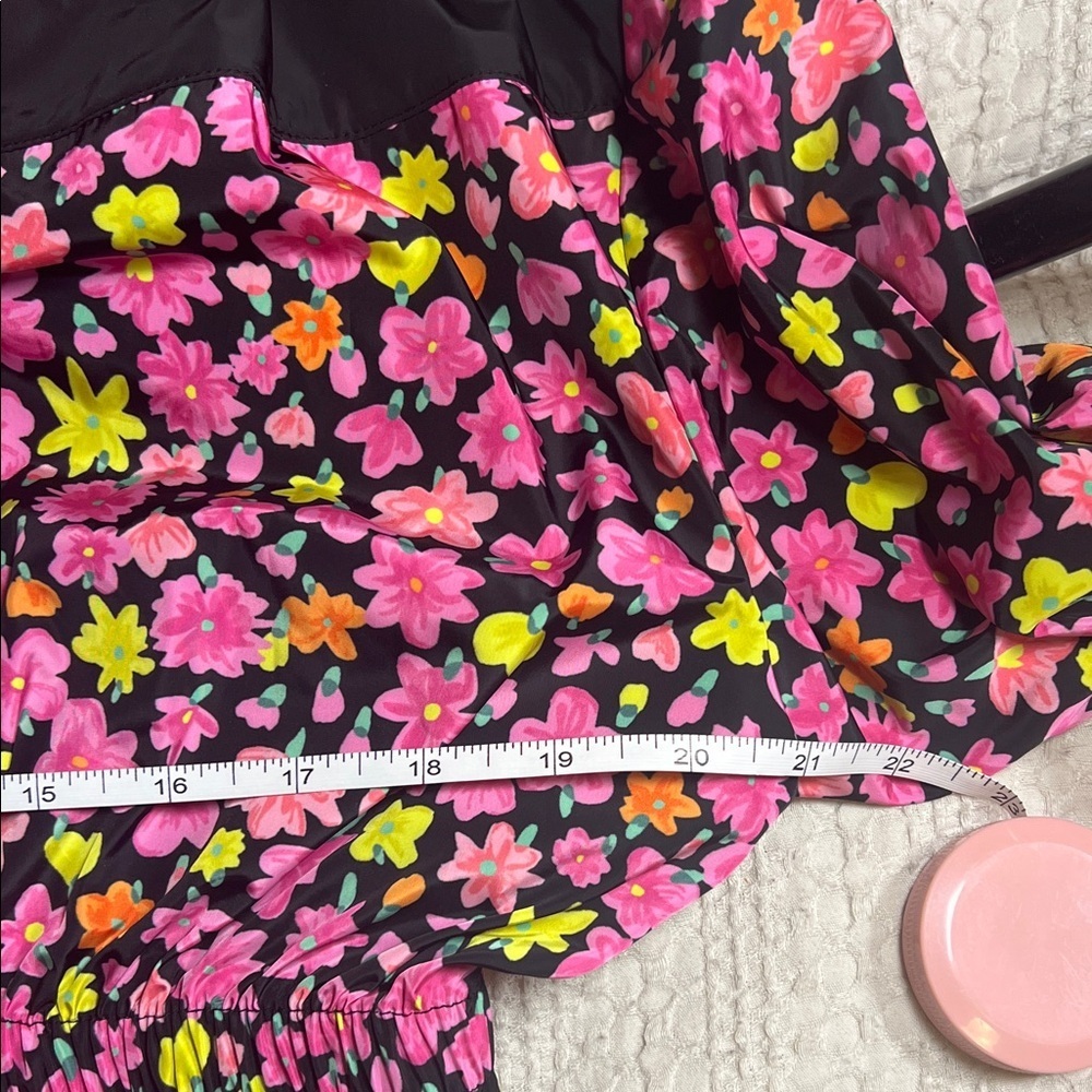 Kate Spade pink and black Floral jacket size M - Picture 4 of 12